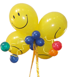 techo bandera con Globos