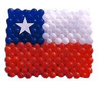 bandera con Globos