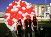 suelta de globos